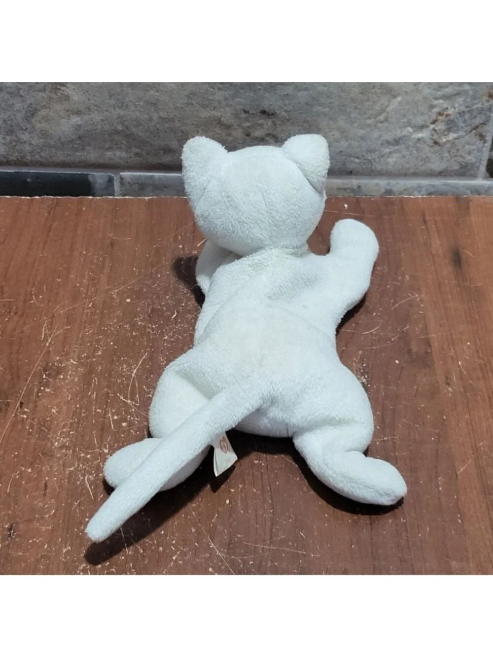 Ty Beanie Baby Flip White Cat 1993 Retired Original Plush Stuffed Animal Toy